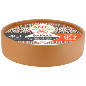 Bougie vasque terracotta ESTIVADE GÉRANIOL ACTIF REPULSIF
