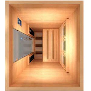 Sauna infrarouge AL 110, GAMME DELUXE Bois cèdre rouge. Dans votre magasin de spa, sauna à Saint Hilaire de Riez en Vendée