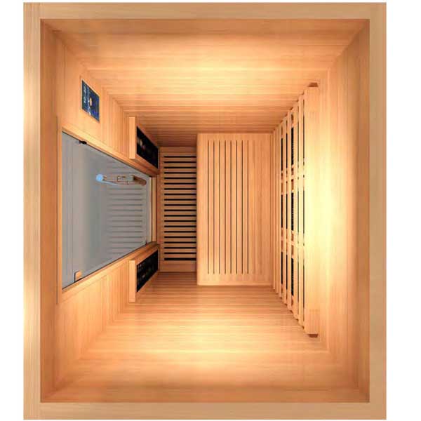 Sauna infrarouge AL 110, GAMME DELUXE Bois cèdre rouge. Dans votre magasin de spa, sauna à Saint Hilaire de Riez en Vendée