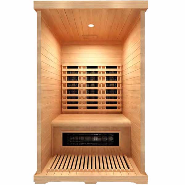 Sauna infrarouge AL 110, GAMME DELUXE Bois cèdre rouge. Dans votre magasin de spa, sauna à Saint Hilaire de Riez en Vendée