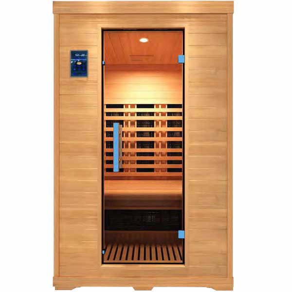 Sauna infrarouge AL 110, GAMME DELUXE Bois cèdre rouge. Dans votre magasin de spa, sauna à Saint Hilaire de Riez en Vendée
