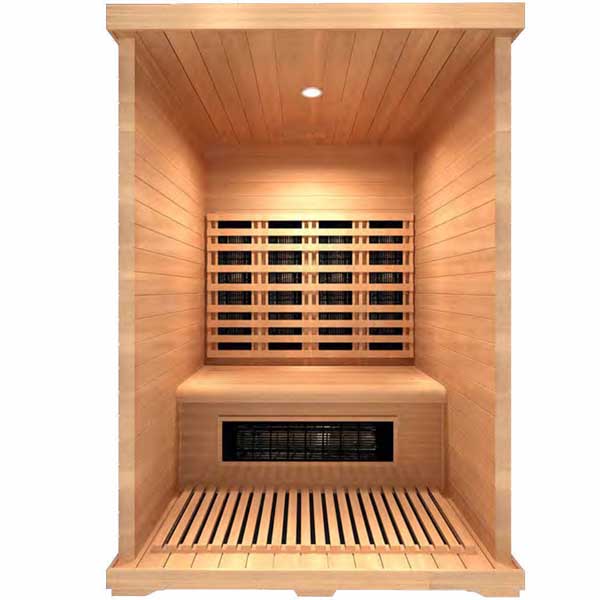 Sauna infrarouge AL 130, GAMME DELUXE Bois cèdre rouge. Dans votre magasin de spa, sauna à Saint Hilaire de Riez en Vendée