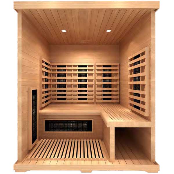 Sauna infrarouge AL 150, GAMME DELUXE Bois cèdre rouge. Dans votre magasin de spa, sauna à Saint Hilaire de Riez en Vendée