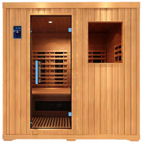 Sauna infrarouge AL 180, GAMME DELUXE Bois cèdre rouge. Dans votre magasin de spa, sauna à Saint Hilaire de Riez en Vendée