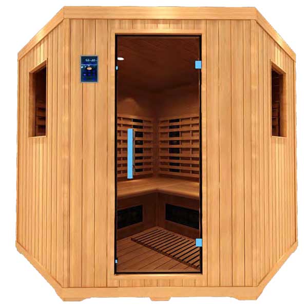 Sauna infrarouge AL 190, GAMME DELUXE Bois cèdre rouge. Dans votre magasin de spa, sauna à Saint Hilaire de Riez en Vendée
