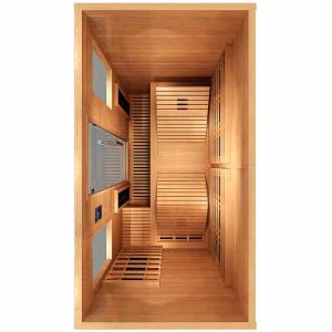 Sauna infrarouge AL 210, GAMME DELUXE Bois cèdre rouge. Dans votre magasin de spa, sauna à Saint Hilaire de Riez en Vendée