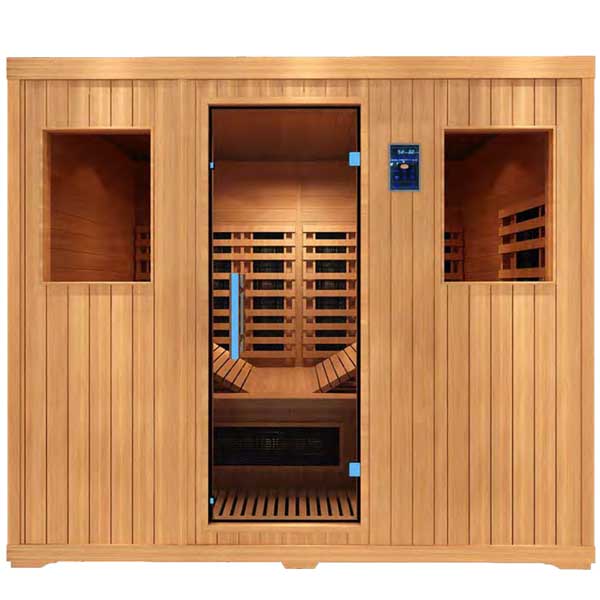 Sauna infrarouge AL 210, GAMME DELUXE Bois cèdre rouge. Dans votre magasin de spa, sauna à Saint Hilaire de Riez en Vendée