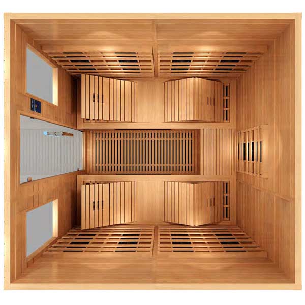 Sauna infrarouge AL 215, GAMME DELUXE Bois cèdre rouge. Dans votre magasin de spa, sauna à Saint Hilaire de Riez en Vendée Sauna infrarouge AL 215, GAMME DELUXE Bois cèdre rouge. Dans votre magasin de spa, sauna à Saint Hilaire de Riez en Vendée